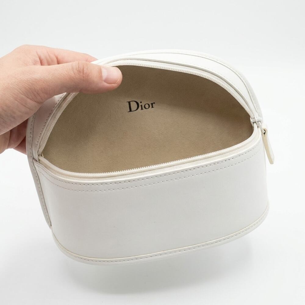 Dior Rimless Shield Sunglasses Silver Logo Star Temples with Case